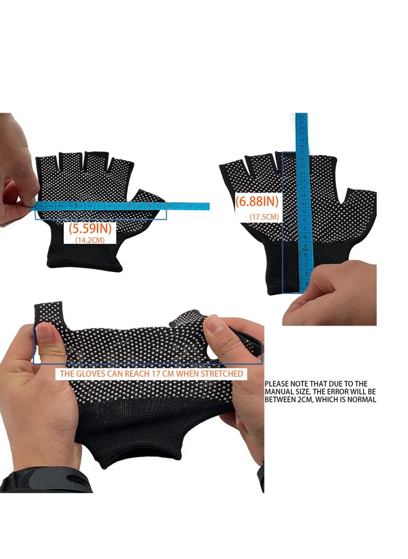 Generic - Half-Finger Breathable Work Gloves,Enhanced Comfort and Grip for Construction, Fitness, Cycling, and Motorcycle Riding - Image 1
