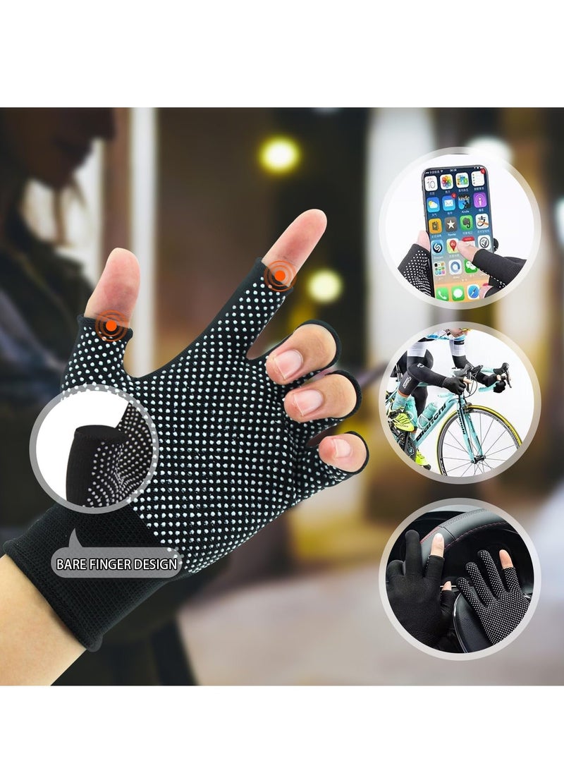Generic - Half-Finger Breathable Work Gloves,Enhanced Comfort and Grip for Construction, Fitness, Cycling, and Motorcycle Riding - Image 1