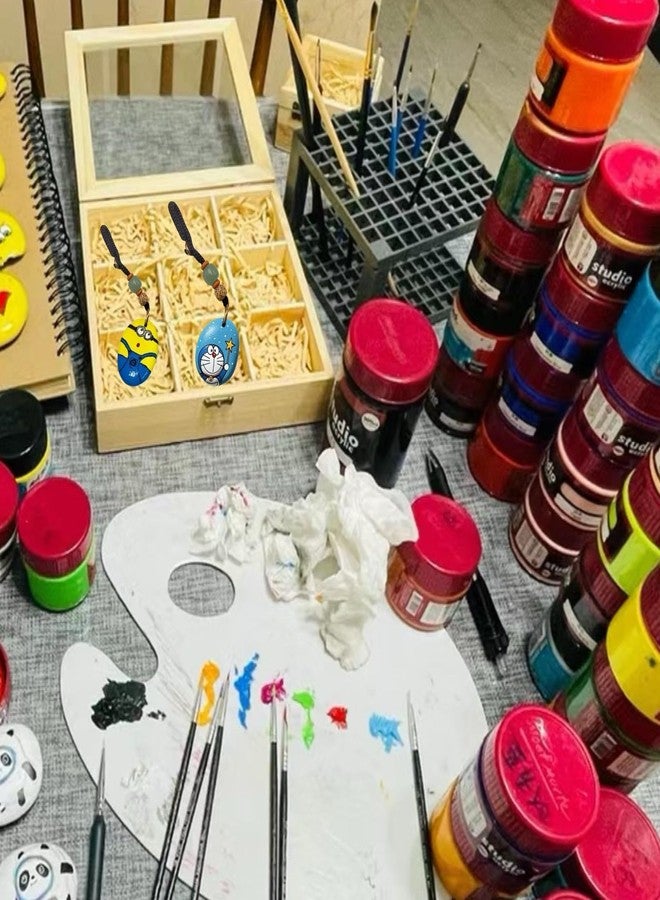 Lifetop 10PCS Drilled Small Flat River Rocks for Painting, 1.5"-2.0" Craft Rocks for Painting, Plain Pebbles Art, River Rock Pendants,DIY Rocks - Image 5