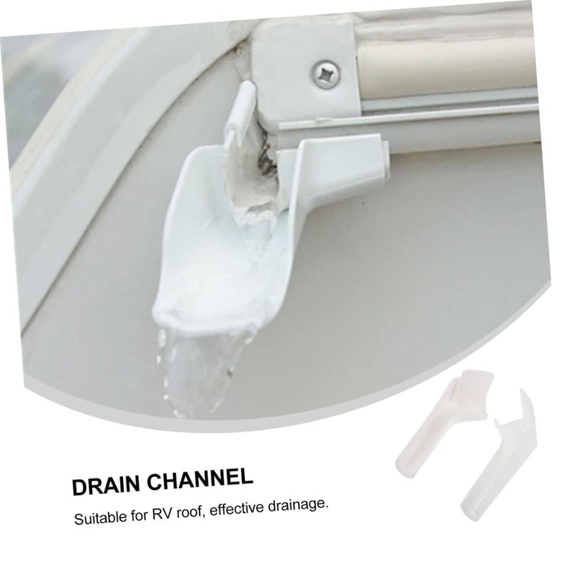 Rv Gutter Spouts Set Of 4 Left And Right Rainwater Drain Extensions For Roof - Image 4