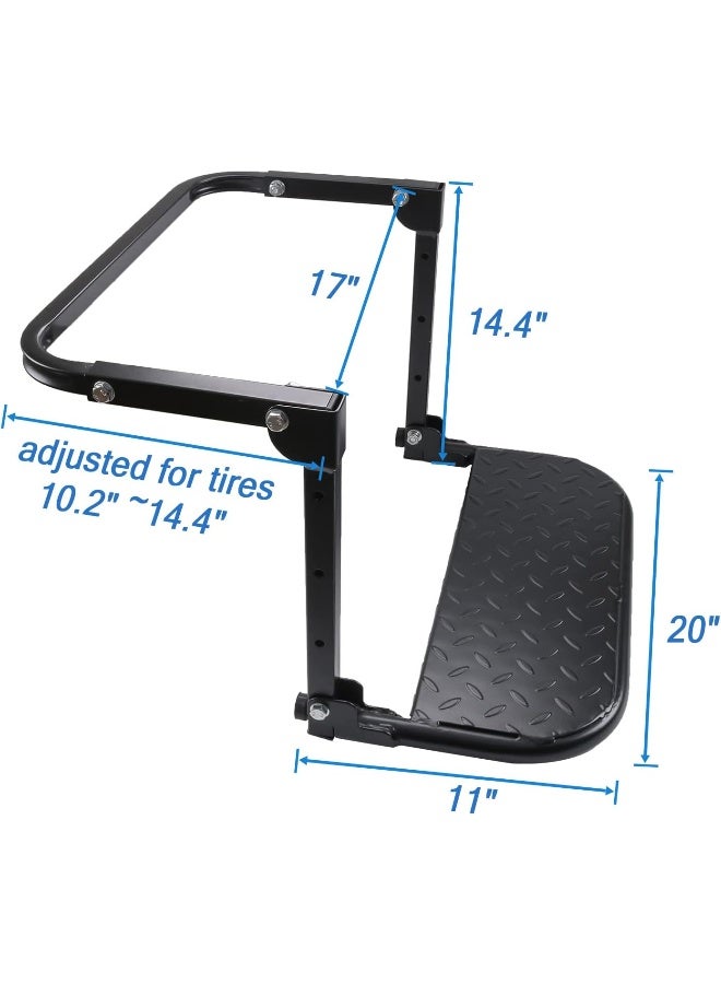DICMIC Folding Heavy Duty Tire Step for Truck, SUV and RV - Image 5