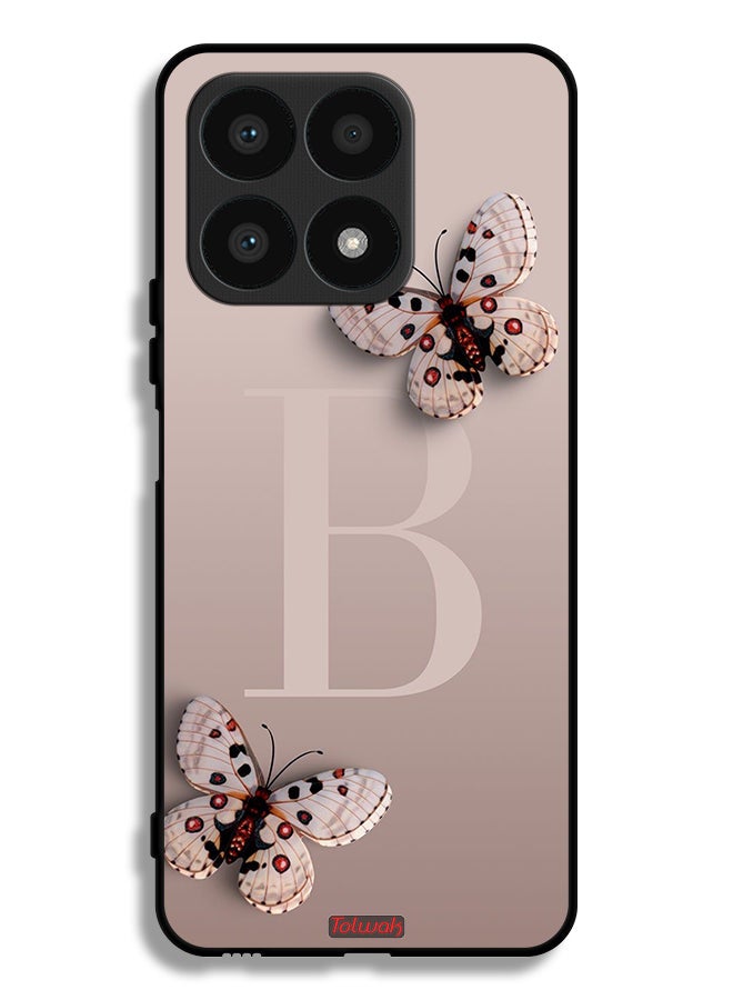 Tolwak غطاء حماية لهاتف Honor X8a بطبعات فراشات - Image 1