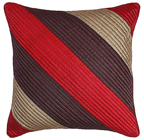 IM FAB IMFAB Silk 200 TC Cushion Cover, 16 x 16 Inch, Maroon, 5 Pieces - Image 2