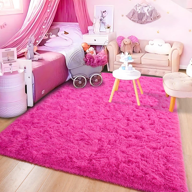 ISEAU Fluffy Rug Carpets Soft Shaggy Area Brug Indoor Floor Rugs for Kids Room Fuzzy Carpy Comfy لطيف سجادة سرير سرير للبنين الفتيات غرفة نوم Decor - Image 1