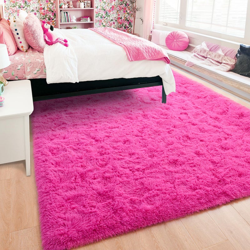 ISEAU Fluffy Rug Carpets Soft Shaggy Area Brug Indoor Floor Rugs for Kids Room Fuzzy Carpy Comfy لطيف سجادة سرير سرير للبنين الفتيات غرفة نوم Decor - Image 3