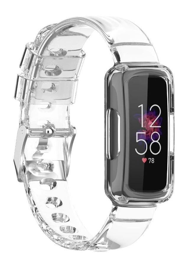 Generic - Replacement Strap, Compatible with Fitbit Ace 3 Bands for Kids, Soft Silicone Wristband Waterproof Adjustable Bracelet Watch Band for Fitbit Ace 3 Boys Girls Blue Black Clear - Image 1