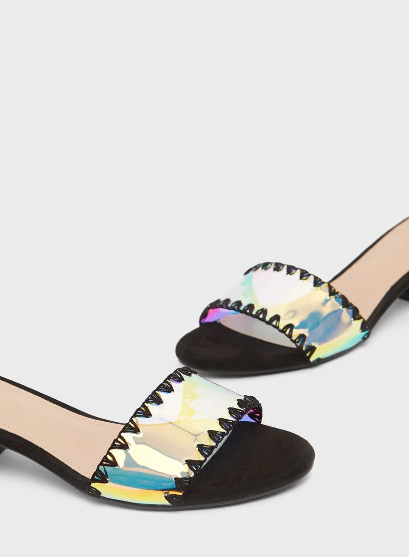 shoexpress Single Strap Mid Heel Sandals