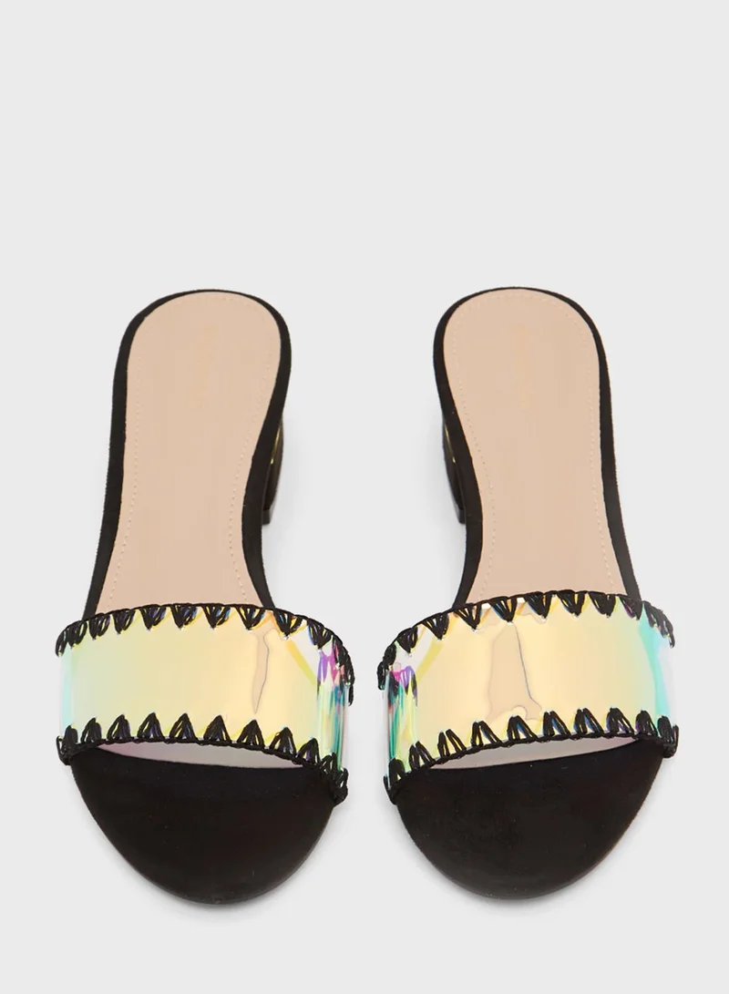 shoexpress Single Strap Mid Heel Sandals