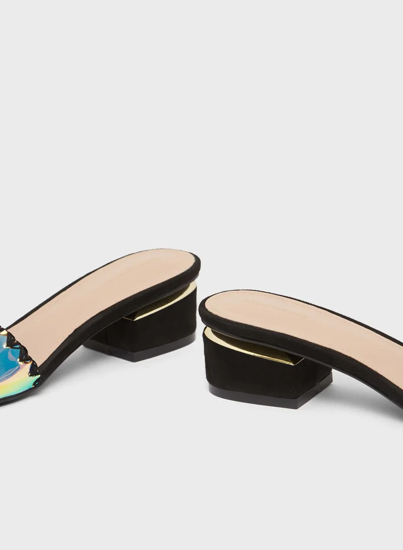 shoexpress Single Strap Mid Heel Sandals