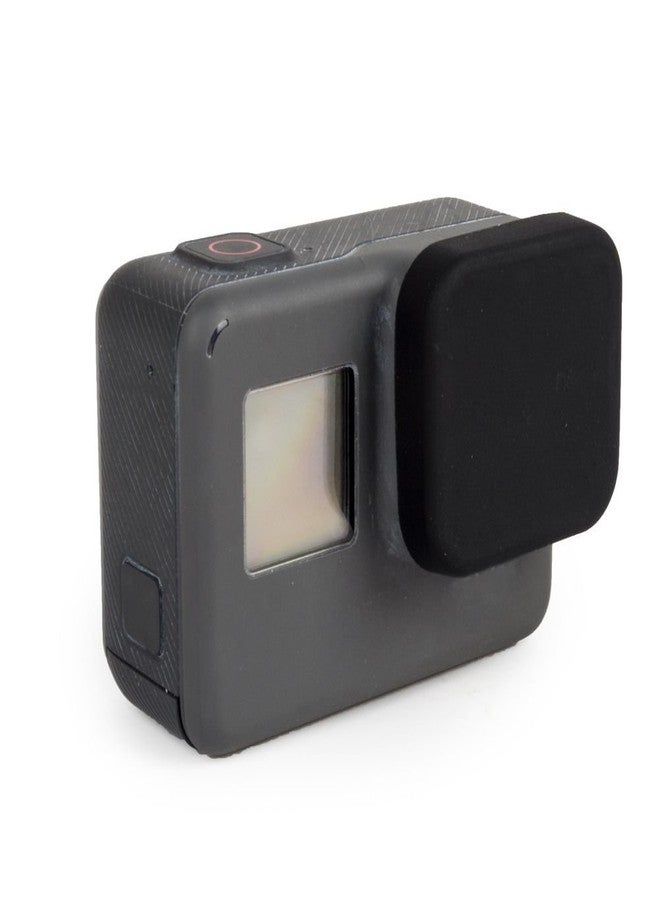 Action Pro Silicone Rubber Case + Lens Protective Cap Cover Compatible with GoPro Hero 7 6 5 Action Camera (Black) - Image 2