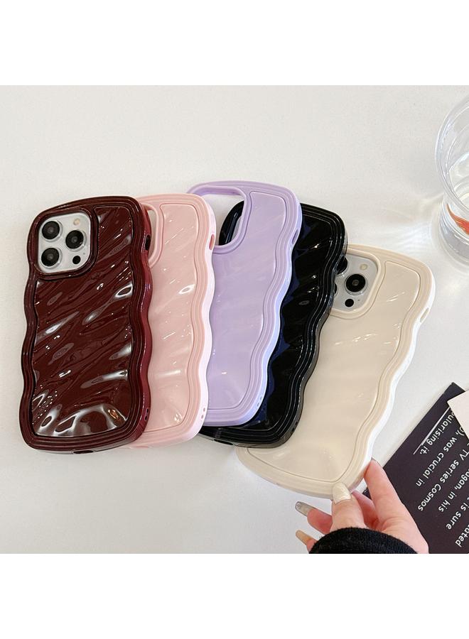 S-TOP Case For iPhone 14 Pro Solid Color Waves PC Hybrid TPU Phone Case - Image 4