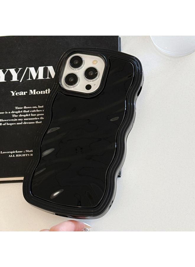 S-TOP Case For iPhone 14 Pro Solid Color Waves PC Hybrid TPU Phone Case - Image 2