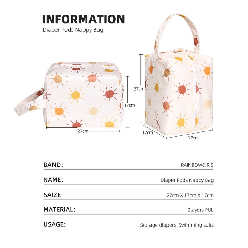 Car Organizer Nursery Storage Baby Diaper Organizer Reusable Washable Travel Bag Waterproof - Image 3