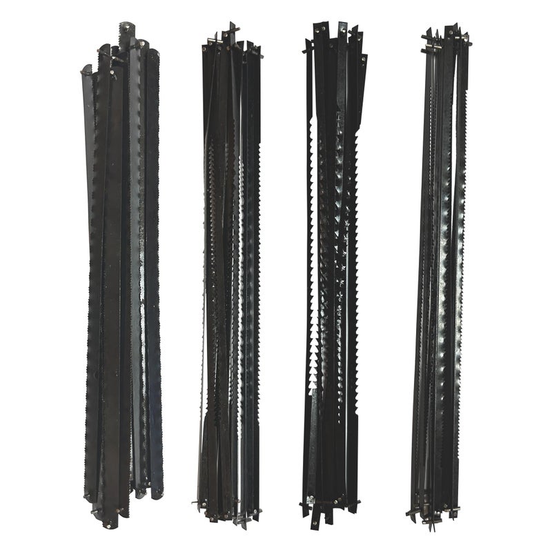 FOXBC 6-1/2 Coping Saw Blade Assortment with 10 TPI, 15 TPI, 20 TPI, 32 TPI - 48 Pack - Image 1