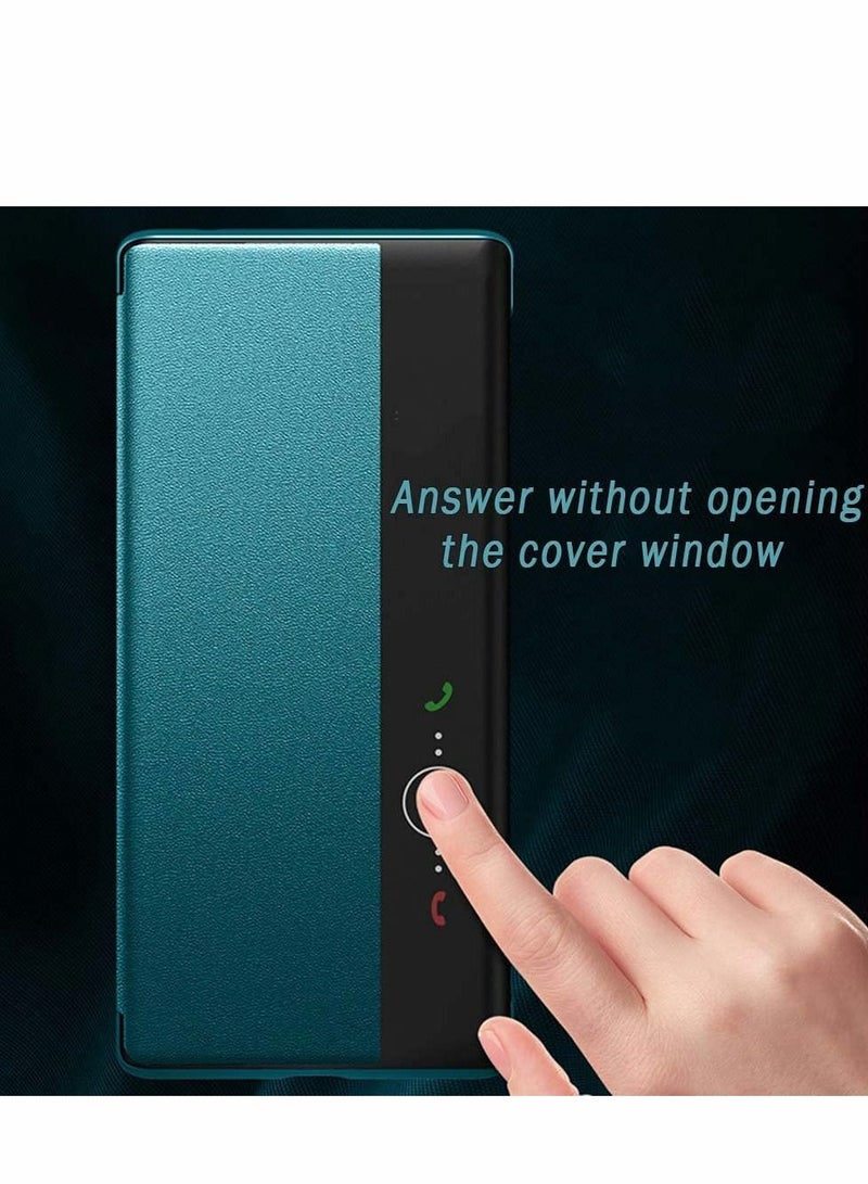 Excefore Case for Huawei Mate40 Mate 40 Pro Cover Protective Luxury Leather Automatic Sleep Flip Phone (Orange, MATE PRO) - Image 2