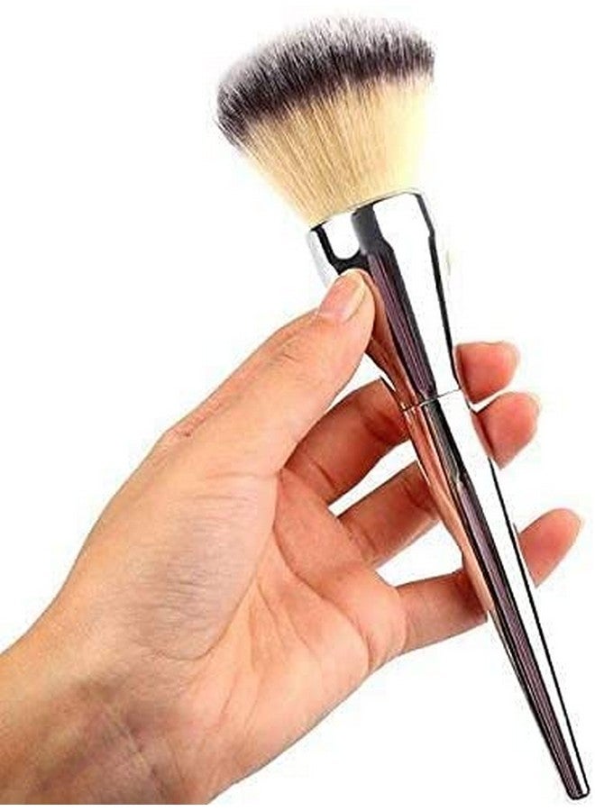 ليلي أحمر الخدود للوجه، فرشاة مكياج البودرة (فضي) - Image 1