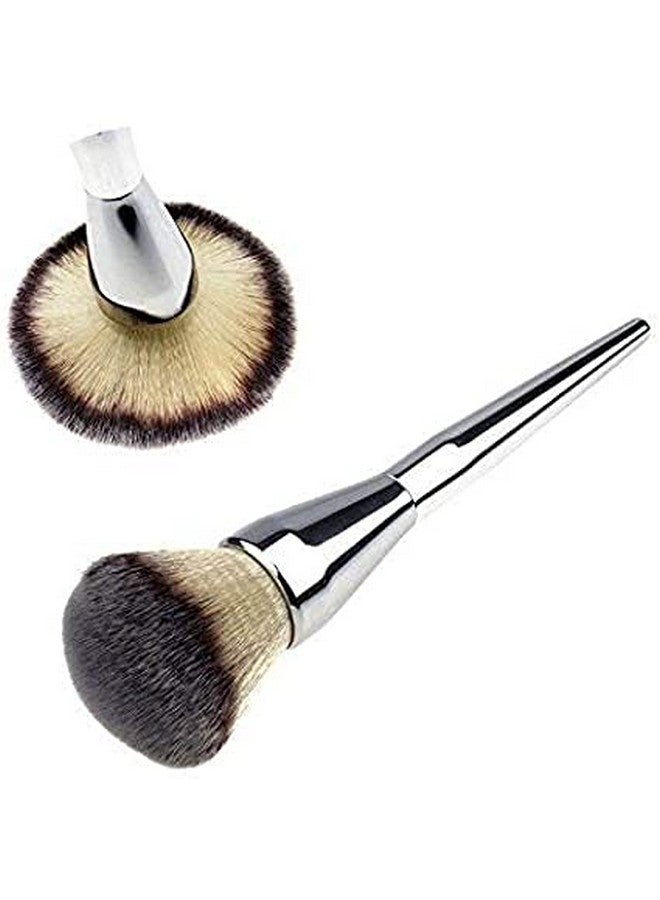 ليلي أحمر الخدود للوجه، فرشاة مكياج البودرة (فضي) - Image 2