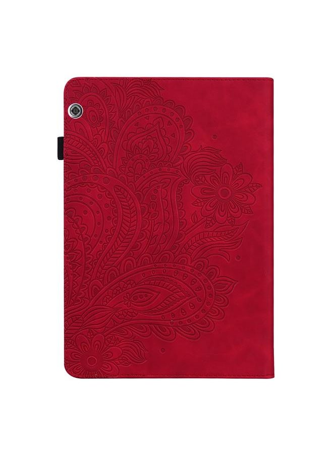 Zaboon - Case For Huawei MediaPad T5 10 inch Peacock Embossed Pattern TPU + PU Horizontal Flip Leather Case with Holder & Card Slots & Wallet & Sleep / Wake-up Function - Image 1