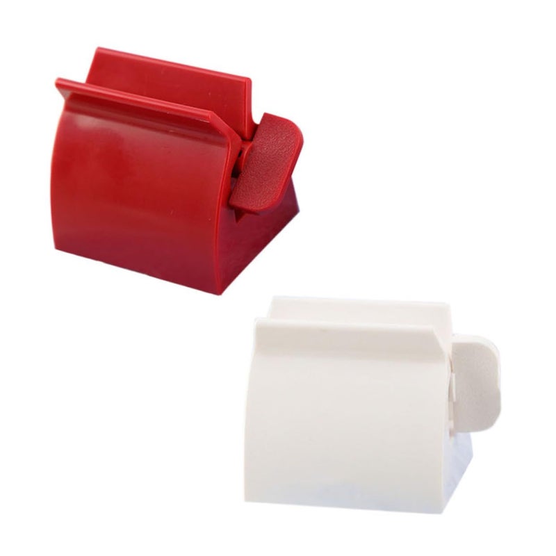 Red Plastic Toothpaste Squeezer Stand Even Dispensing Saves Tube Contents Non Deformable - Image 4