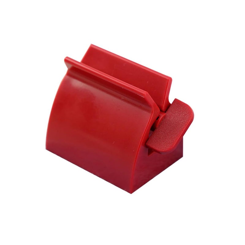 Red Plastic Toothpaste Squeezer Stand Even Dispensing Saves Tube Contents Non Deformable - Image 2