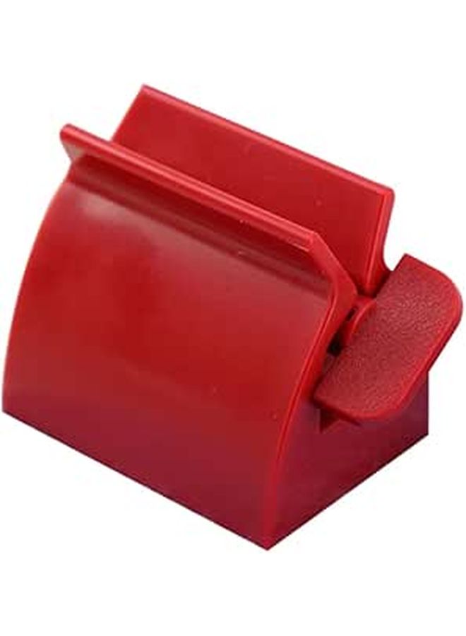 Red Plastic Toothpaste Squeezer Stand Even Dispensing Saves Tube Contents Non Deformable - Image 1