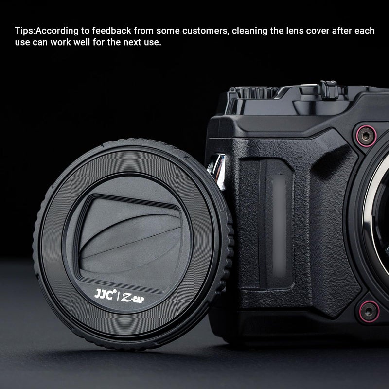 JJC Lens Protector Cover for Olympus TG-7 TG-6 TG-5 TG-4 TG-3 TG-2 and TG-1 Camera, Rotating Lens Cap, Replaces Olympus LB-T01 Lens Barrier - Image 4