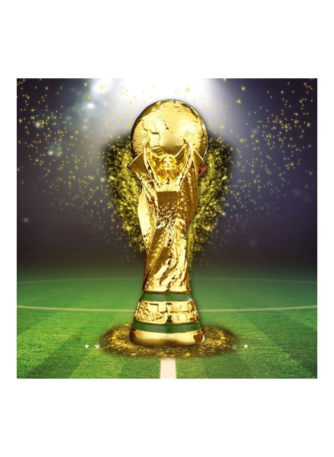 Y&D Replica World Cup Football Trophy Gold/Green 24.5x11.5x12.5centimeter  - Image 2