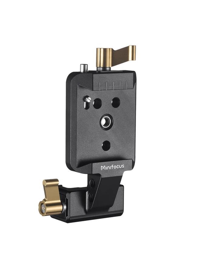 حامل الكاميرا العمودي Minifocus Pro أسود من سبائك الألومنيوم، لوحة الإطلاق السريع، جيمبل متوافق مع DJI Ronin RS3 و RS3 Pro - Image 1