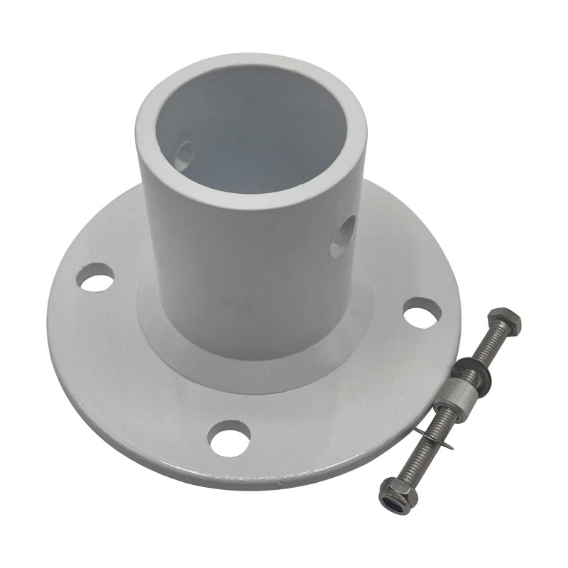 Poolzilla 2-Pack Deck Anchor Flange in White, Diameter of 1 7/8", Made of High Grade Cast Aluminum - Image 3