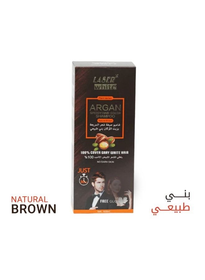 ليزر وايت شامبو أرجان  سبيدي لتلوين الشعر لون أسود 420 مل 