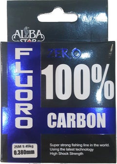 AlbaStar Zero 100% Fluoro Carbon Fishing Line 25 Meters 