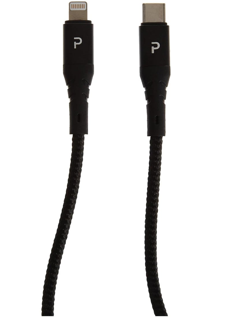 Pawa - Nylon Braided 20W Data & Quick Charging USB-C to Lightning Cable 2m/6.5ft - Image 1