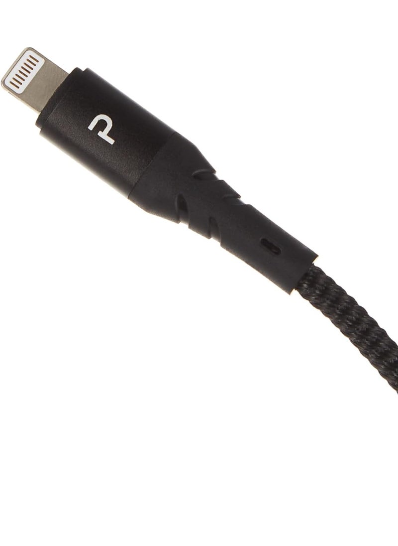 Pawa - Nylon Braided 20W Data & Quick Charging USB-C to Lightning Cable 2m/6.5ft - Image 1