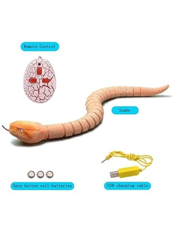 Realistic Snake Toy Rechargeable Remote Control Rattlesnake for Kids & Pranks  - Image 2
