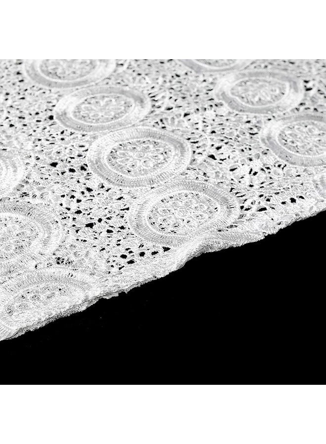 HD Womens Floor-Length Afircan Tube Dress Boat Neck Kaftan Lace Gown One Size, White-lace, One size - Image 4
