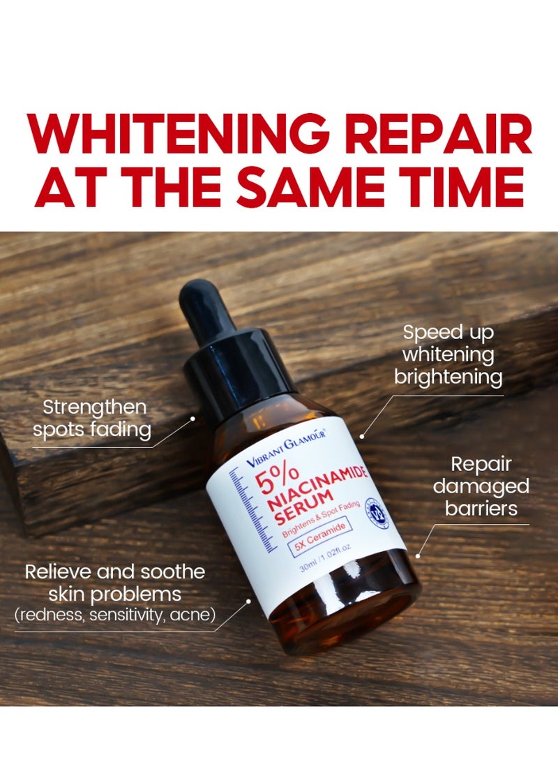 Vibrant Glamour 5% Niacinamide Serum Brightens & Spot Fading 30 ml - Image 4