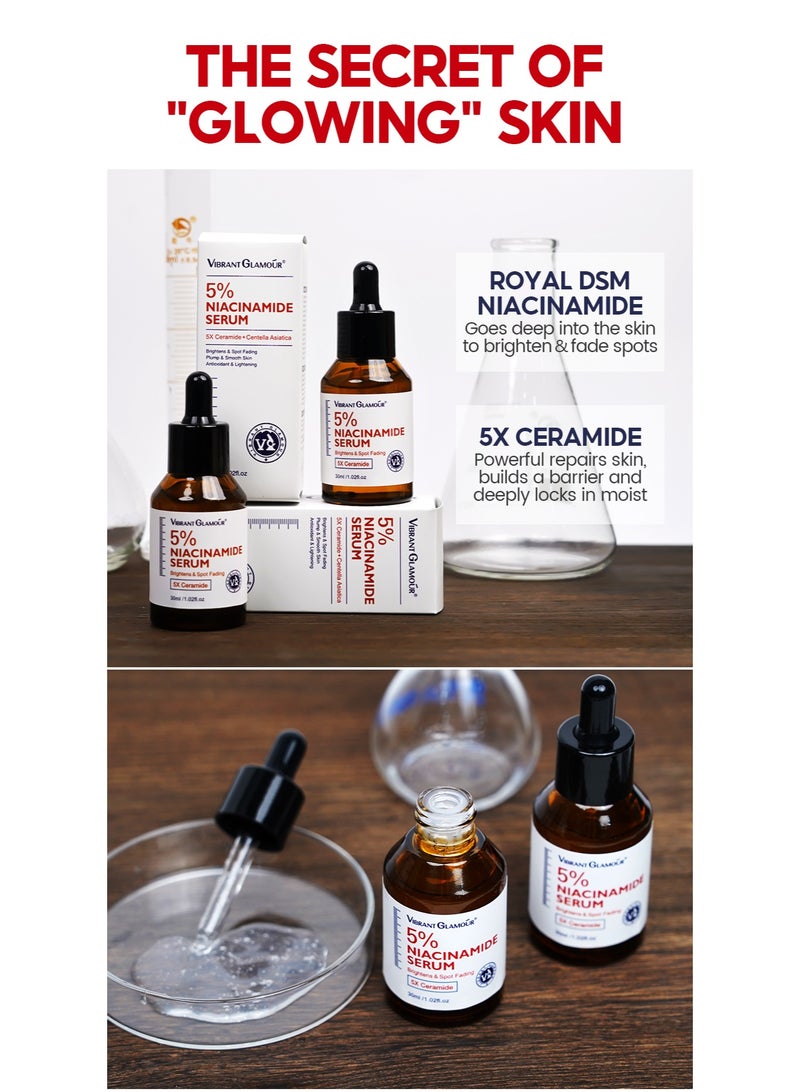 Vibrant Glamour 5% Niacinamide Serum Brightens & Spot Fading 30 ml - Image 5