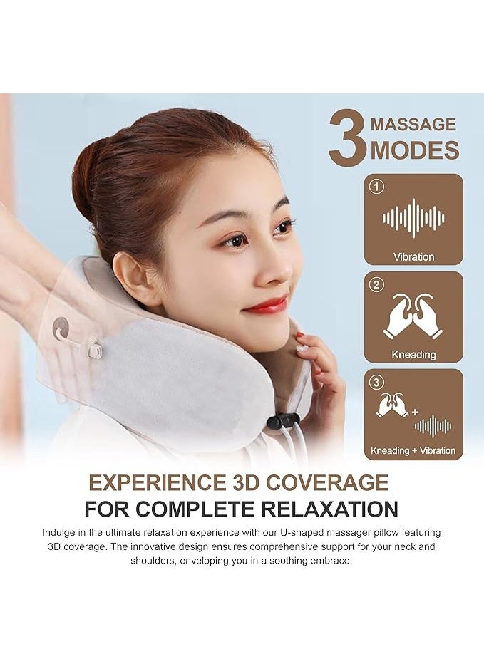 Electric Neck and Shoulder Massager with Soothing Heat - 3D Kneading Roller Massage Pillow for Deep Tissue Relief - Ergonomic Therapy for Neck, Back, and Shoulders - Image 3