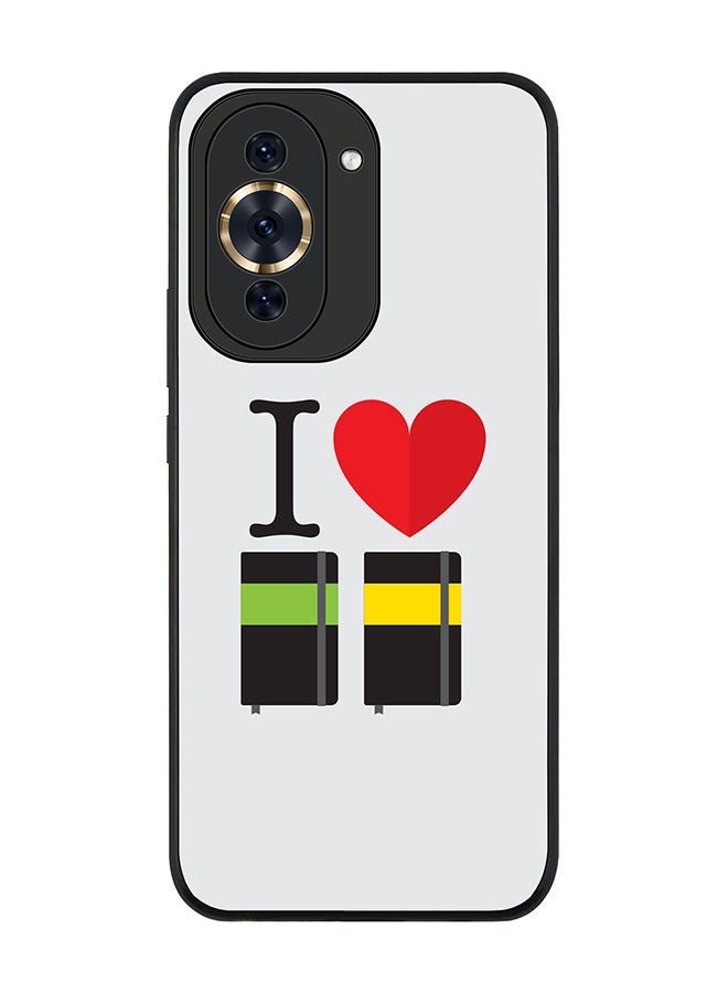 Stylizedd Rugged Black edge case for Huawei nova 10 Pro Slim fit Soft Case Flexible Rubber Edges Anti Drop TPU Gel Thin Cover - I Love Notebook - Image 1