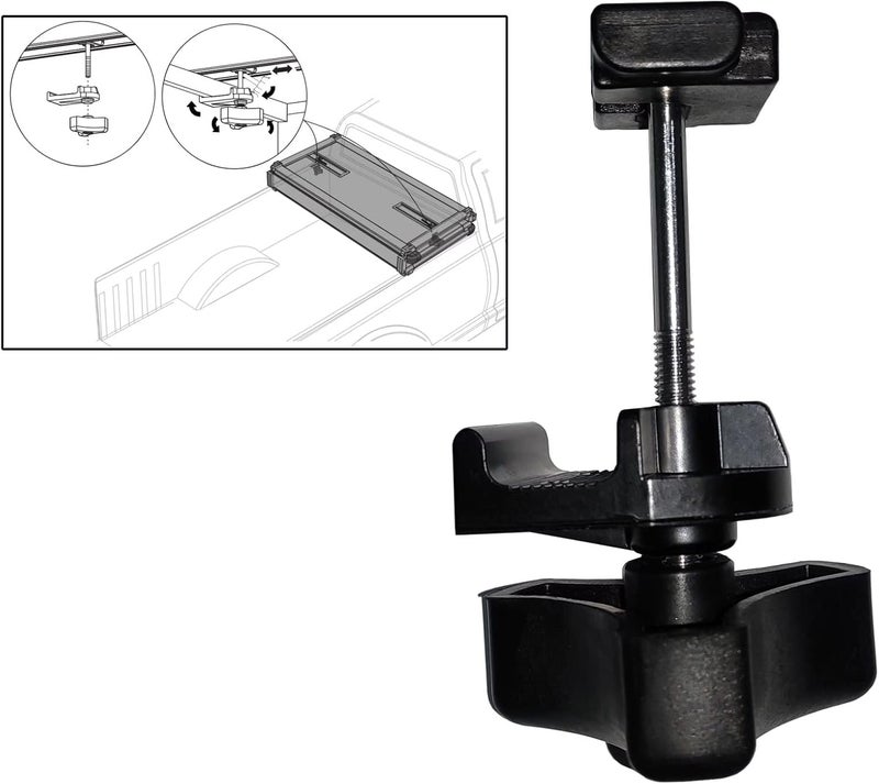 Kikito Universal Replacement Parts for Hard Tri-Fold Tonneau Cover - 6 T-Bolts, Rear Clamp, Front Clamp - Image 5