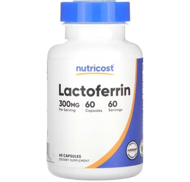 Nutricost, Lactoferrin, 300 mg, 60 Capsules - Image 1