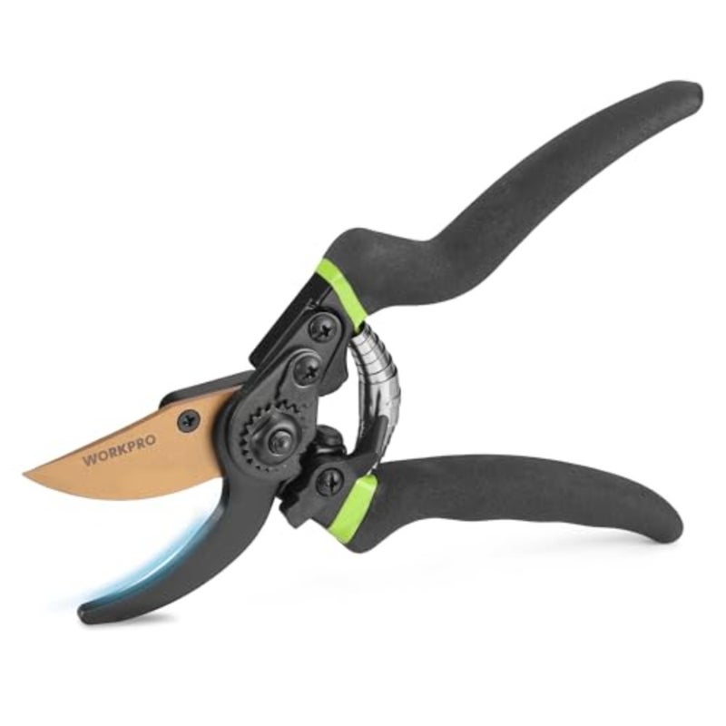 8.5" Bypass Pruning Shears, Die-cast Aluminum Handle, Garden Shears with Sharp SK5 Blade, Garden Clippers, Hand Pruner for Branches, Flowers, Fruits, Plants, Effortlessly Prunes 3/4" Branches - Image 1