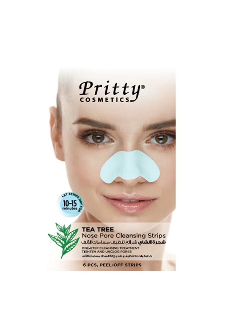 Pritty Cosmetics Tea Tree Cleansing Strips 6's