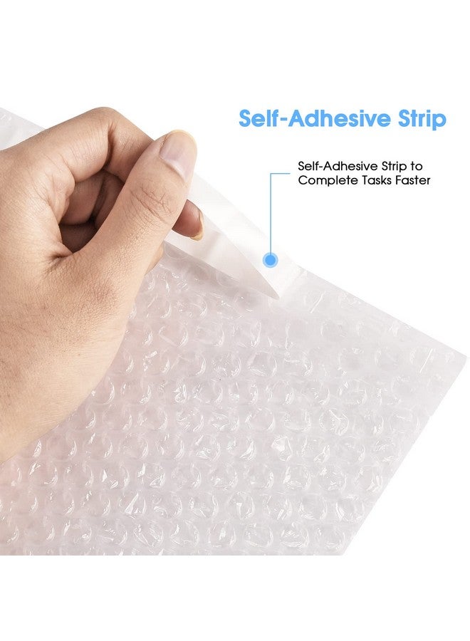 باسيفيك ميلر أكياس تغليف الوسادة الفقاعية مقاس 7.5 × 7.5 بوصة إجمالي 50 عبوة من أكياس أكياس الفقاعات ذاتية الغلق للتغليف والشحن والتخزين والنقل [واضح] - Image 4