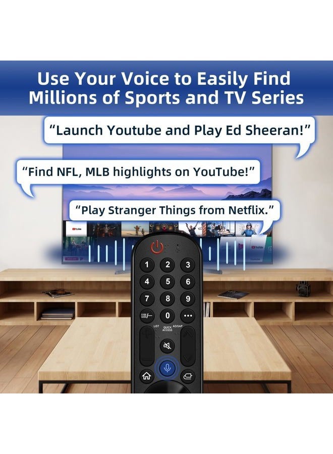 Nettech Replacement for LG TV Remote, for All 2019-2025 LG Remote Control for Smart TVs with Voice and Pointer Function, for LG Magic Remote. 1-Year Warranty. - Image 5