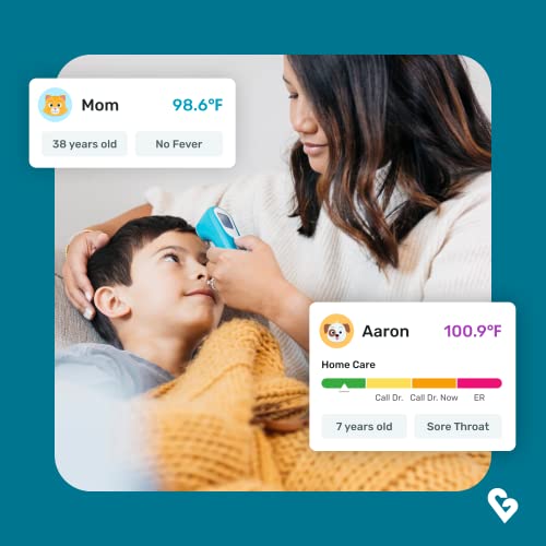 Kinsa QuickScan Smart Thermometer - No-Touch, Contactless Digital Forehead Thermometer for Babies, Kids, Adults - Works with a Smartphone App to Track Family Health & Offer Symptom Advice - Image 5