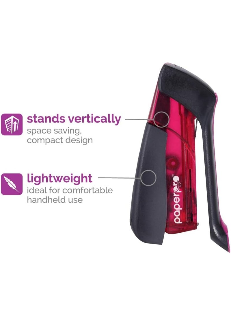 PaperPro Compact Classic Desktop Stapler, 15 Sheet Capacity, No Effort, Includes 105 Staples, One Finger, 80% Easier Stapling, Assorted (Colors May Vary) - Image 4