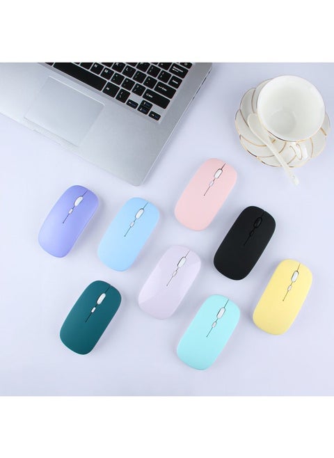 Wireless Bluetooth Keyboard Tablet PC Bluetooth Three-System Universal Learning Machine Classic Office Keyboard-Color:Wireless + Bluetooth Mouse Color Message
