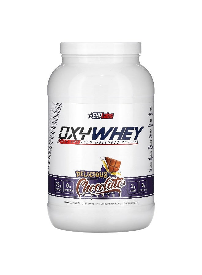 EHPLabs EHPlabs, OxyWhey, Lean Wellness Protein, Delicious Chocolate, 2.22 lb (1.01 kg)  - Image 1