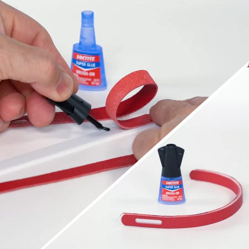 Loctite Super Glue Brush On Bottle, Clear, 0.18 fl oz Bottle, 6 Pack - Superglue for Plastic, Wood, Metal, Crafts & Repair, Cyanoacrylate Adhesive Instant Glue, Quick Dry - Image 4